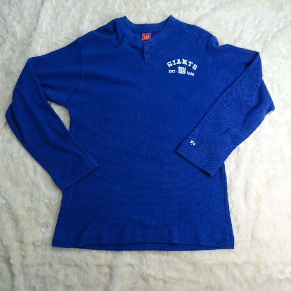 NFL New York Giants Blue Thermal L/S Shirt X-Large